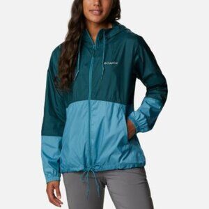 Columbia Women's Flash Forward Windbreaker Jacket, XXL, Dark Seas/Canyon Blue